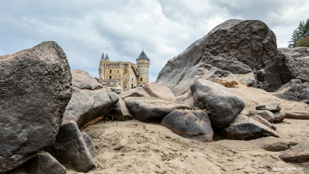 Château avec prise de vue artistique